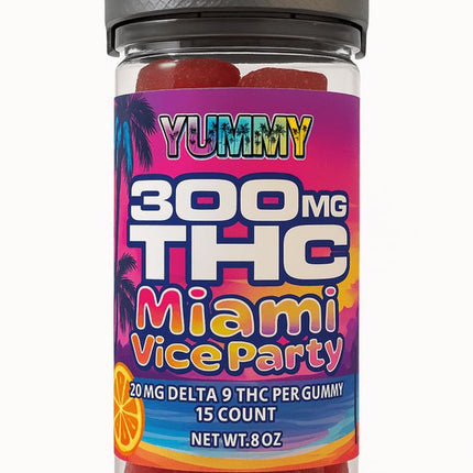 300mg D9 THC Gummies, 15ct