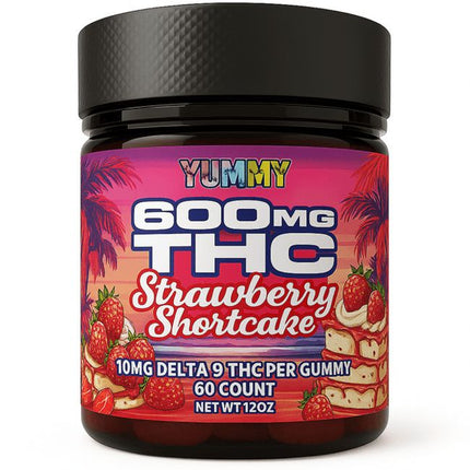 600mg D9 THC Gummies, 60ct